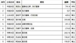 水泥上市企業(yè)高管薪資排行榜出爐！