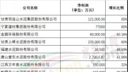 行業利潤創歷史新高！各大水泥集團2019年業績發布！
