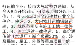緊急！這個(gè)地區(qū)所有水泥廠、工地停產(chǎn)！停工！停運(yùn)！
