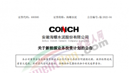 定了！海螺水泥投資50億進(jìn)軍新能源！