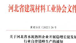 河北全省水泥熟料企業8月25日起停窯20天！